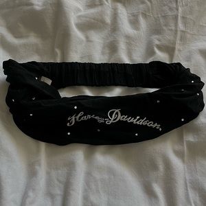 Authentic Harley Davidson rhinestone embellished headband